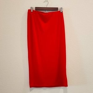 New without tags women's pencil skirt color red